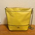 Coach Bags | Coach Crossbody Bag/ Shoulder Bag Very Beautiful Yellow Color | Color: Yellow | Size: 11” 13”