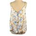 American Eagle Outfitters Tops | American Eagle Floral Button Down Tank | Color: Blue/Cream | Size: Xl