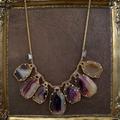 Kate Spade Jewelry | Kate Spade Set In Stone Bib Statement Necklace | Color: Gold/Purple | Size: Os