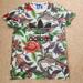 Adidas Tops | Adidas Women's Jungle Print Jersey Shirt. Size Xs | Color: Green/Red | Size: Xs