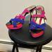 Jessica Simpson Shoes | Multi- Color Jessica Simpson Size 10 Suede And Patent Leather Heel | Color: Pink | Size: 10