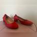 J. Crew Shoes | J. Crew Anya Block Heel Pump 8 | Color: Red | Size: 8