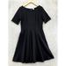 J. Crew Dresses | J Crew Dress Womens 6 Navy Fit & Flare Short Sleeve Staple Jersey Knee Length | Color: Blue | Size: 6