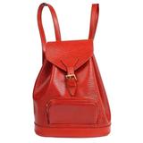 Louis Vuitton Bags | Louis Vuitton Montsouris Mm Backpack Handbag Red Epi Monaco Limited | Color: Orange/Red | Size: W 9.4 X H 11.0 X D 4.3