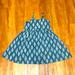 Jessica Simpson Dresses | Jessica Simpson Girls Blue Diamond Dress Size 4t | Color: Blue/White | Size: 4tg