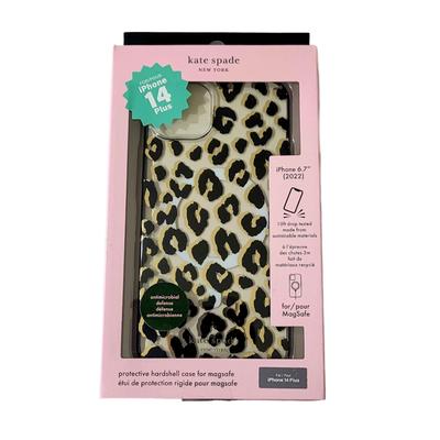 Kate Spade Cell Phones & Accessories | Kate Iphone 6.7" Leopard Print Case For Iphone 14 Plus | Color: Black/Gold | Size: Os