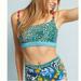 Anthropologie Swim | Dorothy Shain Anthropologie Fringe Bikini Top, Size L | Color: Blue/Green | Size: L