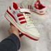 Adidas Shoes | Adidas Forum 84 Low Casual Sneaker Shoes White Red Gx4518 New Multi Sz | Color: Red/White | Size: 9