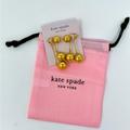 Kate Spade Jewelry | Kate Spade Earrings Have A Ball Front To Back Dangling Gold Tone Balls Chain | Color: Gold | Size: Os