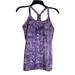 Athleta Tops | Athleta Purple Print Workout Tank Top Small | Color: Purple | Size: S