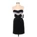 Akira Chicago Black Label Cocktail Dress - Sheath Open Neckline Sleeveless: Black Dresses - New - Women's Size Small