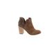 DV8 by Dolce Vita Ankle Boots: Brown Leopard Print Shoes - Women's Size 5 1/2 - Round Toe