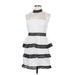 Forever 21 Cocktail Dress - Mini High Neck Sleeveless: White Dresses - Women's Size Medium