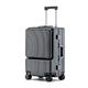 PASPRT Carry On Luggage Large Capacity Luggage Front Opening Suitcases Spinner Lock Trolley Luggage with Wheeled Luggage Suitcase Hard Luggage (Red 26 in)