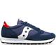 Saucony Jazz Original Men's Nylon Suede Lace Up 80S Retro Trainers (Navy White, UK 11)