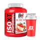 Beverly Iso XT Professional | Whey Isolate Protein | 2kg | Strawberry Cheesecake | Muscle Mass & Strength Gain | Free Mixer