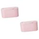 Vaguelly 2 Pcs Wipe Warmer Travel Baby Wipes Case Baby Wipes Dispenser Makeup Wipes Babywipes Adult Diaper For Adults Baby Wipes Heater Thermostat Constant Temperature Abs Pink