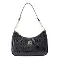 Juicy Couture Women’s Embossed Logo Shoulder Bag, Liquorice, One Size