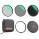 K&F Concept 82mm 5-in-1 Magnetic Lens Filter Kit, Includes CPL+ ND8+ ND64+ Lens Cap+ Adapter Ring, Neutral Density Multi-Layer Coating HD Optical Glass &Waterproof Pouch (Nano-X Series)