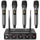 TONOR Wireless Microphones System, 4x5 Channels Cordless Handheld Dynamic Mic with Receiver, 60M UHF Range, Mics with stable signal Transmission for Karaoke Singing Party Church Wedding DJ PA Speaker