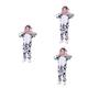 Vaguelly 3pcs Cow Outfit Cow Costume Animal Costume for Kids Cow Cosplay Costumes Frog Child