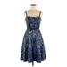 DressBarn Casual Dress - A-Line: Blue Dresses - Women's Size 8