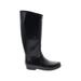 Hunter Rain Boots: Black Solid Shoes - Women's Size 6 - Round Toe