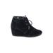 TOMS Ankle Boots: Black Print Shoes - Women's Size 7 - Round Toe
