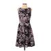 The Limited Casual Dress - A-Line: Black Floral Dresses - Women's Size 2