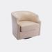 Barrel Chair - Red Barrel Studio® Eola 28.35" Wide Swivel Barrel Chair Polyester/Fabric in Brown | 28.35 H x 28.35 W x 30.12 D in | Wayfair