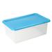 Rebrilliant Plastic Storage Bin Plastic in Blue | 5.25 H x 2 W x 13.5 D in | Wayfair 2546DC502F344E75AA851D2E0A8BA8A0