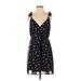 Madewell Casual Dress: Black Floral Motif Dresses - Women's Size 2