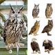 Waterproof Bird Repel Owl Scarecrow Rectangle Bird Repeller Garden Decoration