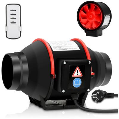 Vingo - swanew Rohrventilator 100mm Bad-Lüfter mit Fernbedienung Lüfter Leise Wandlüfter Image