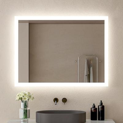 Badspiegel mit Beleuchtung Wandspiegel 40x60cm Rechteckig Badzimmer Led Spiegel Image