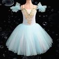 Tenues de Danse pour Enfants Ballet Robe Tutu Robe Strass Dentelle Broderie Fille Entraînement Utilisation Sans Manches Taille haute Maille Polyester