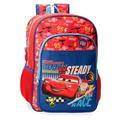 Joumma Disney Cars Lets Race Schulrucksack, Rot, 30 x 40 x 12 cm, Polyester, 15,6 l, rot, Schulrucksack