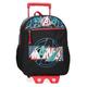 Marvel Joumma Shield, Schulrucksack mit Rollen, Schwarz, 27 x 33 x 11 cm, Polyester, 9,8 l, Schwarz, Schulrucksack mit Trolley