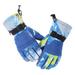 Baocc Accessories Parent Child Winter Ski Gloves Warm Gloves Warm Cute Printed Gloves Riding Gloves Kids Windproof Gloves Gloves Mittens Blue