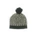 J.Crew Beanie Hat: Black Color Block Accessories