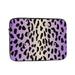 LNWH Purple Leopard Print Animal Pattern Laptop Sleeve Notebook Computer Pocket Tablet Briefcase Carrying Bag 10 inch Laptop Case