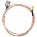 BNC Male to SMA Male Connector Coax Antenna Extender RG316 BNC Male to SMA Male Cable Coax Cable Coaxial Radio Frequency Cable RF Coaxial Pink Copper