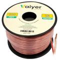 Vaiyer 16 Gauge Speaker Wire Cable - 100 ft 30.48 Meter 1.3 mm CCA High-Performance Stereo Speaker Cable for Car Speakers Home Theater Speakers Surround Sound Radio