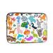 LNWH Cute Cartoon Wildlife Animals Pattern Laptop Sleeve Notebook Computer Pocket Tablet Briefcase Carrying Bag 12 inch Laptop Case