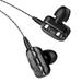 Quinlirra Sports Wired Earbuds in-Ear Earphones with Microphone &Volume Control -Bass &Noise Isolation Over Ear Headphones with 3.5mm Jack -for android Phone iPhone Computer Gaming Workout IPX4