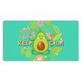 Balery Avocado Keep Calm Mouse Pad 15.8x29.5 In Large Gaming Mouse Pad Desk Mat Long Non-Slip Rubber Stitched Edges Waterproof Mousepad Desk Mat For Gamer Office Home