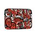 LNWH Red Abstract Monster Pattern Laptop Sleeve Notebook Computer Pocket Tablet Briefcase Carrying Bag 17 inch Laptop Case