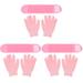 Pink 3 Sets Moisturizing Gloves Spa Accessories Body Cosmetic