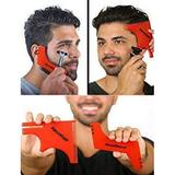 Revohair - Beard Shaping Haircut Tool - For Hairline Lineup Edge Up - Template/Stencil For Trimming Beard Mustache Goatee Neckline - Great Barber Supplies - Men s Grooming Kit