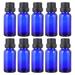 12 PCS Glass Home Decor Decoration Blue Essential Oil Empty Bottle Container Travel